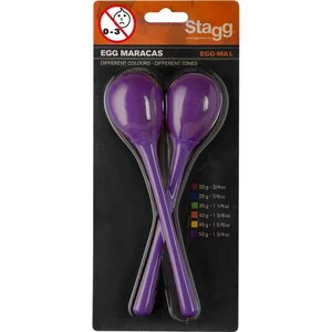 STAGG 2PC EGG MARACAS L/25g/VIOLET pas cher