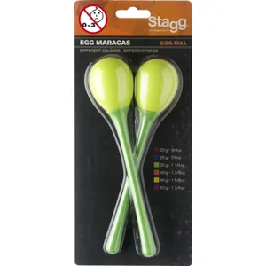 STAGG 2PC EGG MARACAS L/35g/VERT