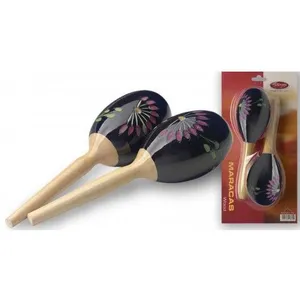 STAGG MARACAS EN BOIS, 19CM,NOIR pas cher