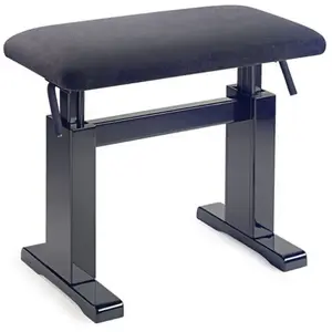 Stagg PBH780 BKP VBK pianobank hooggl. zwart met velours zitting pas cher