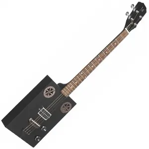 J.N Guitars Cask Hogshead Acoustic/Electric Cigar Box zwartVendu parbax-music