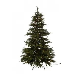 J-Line Kerstboom Extra - kunststof - groen - LED lichtjes - 225 cm hoog pas cher