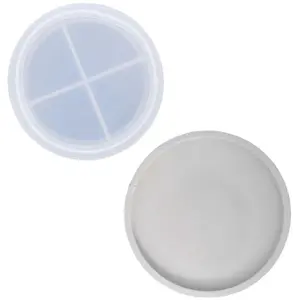 Jesmonite Silicone mold ø 10cm extra sturdy - Coaster round pas cher