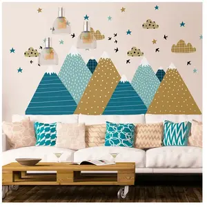 Kerstbergstickers 100 x 150 cm