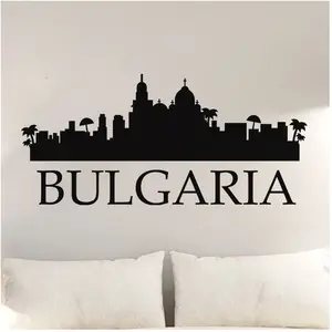 Kerststickers met magische Scandinavische bergen, 60 x 90 cm