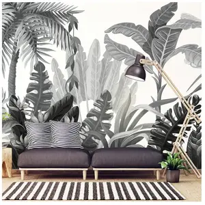 AMBIANCE-STICKER Papier peint panoramique jungle préencollé tropicale humide h 250 x l 240 cm pas cher