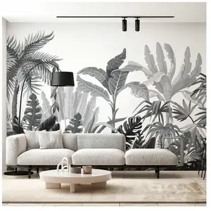 AMBIANCE-STICKER Papier peint panoramique jungle préencollé humide h 250 x l 360 cm pas cher