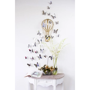 Kit de 12 Stickers papillons 3D miroirs Pick and Stick Stickers Muraux pas cher
