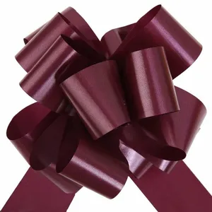 Sachet 10 Grands noeuds bordeaux pas cher
