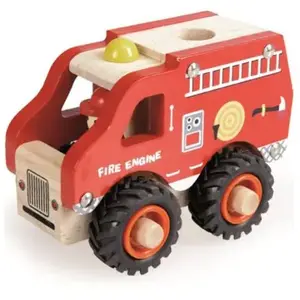 Egmont Toys Camion de pompier en bois pas cher