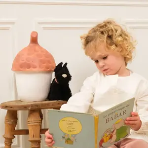 Egmont Toys lamp eikel rood baksteen decoratie kinderkamer 20x30cm.