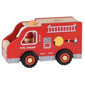 Egmont Toys Grand camion de pompier en bois pas cher