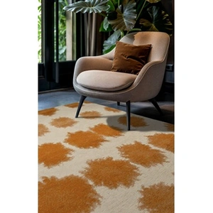 Tapis - BENEFFITO - PAINTBALL - Jaune - 140x200cm - Polyester recyclé