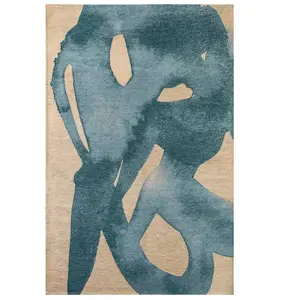 Tapis - BENEFFITO - SWING - Bleu - 170x240cm - Polyester recyclé