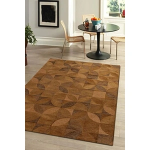 Tapis RONDO - Beneffito - Orange - 140x200cm - Élégance et durabilité