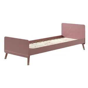 vipack Lit rose Billy en pin massif et MDF, 90 x 200 cm. Sommier à lattes inclus pas cher