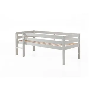 Vipack Bed, Scandinavian, Pine, and, MDF, White, Single pas cher