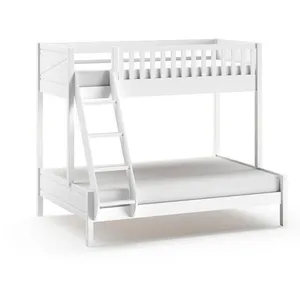Lits superposés - VIPACK - SCOTT - 3 places - Blanc - A lattes pas cher