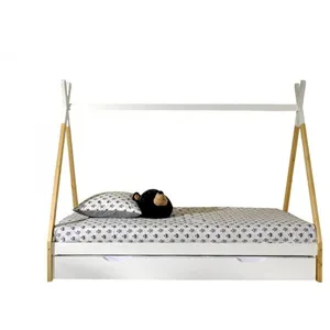 Vipack Lit Tipi Avec Tiroir En Bois Naturel pas cher