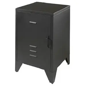 Table de chevet - VIPACK - Bronxx - Noir - Industriel - Loft pas cher