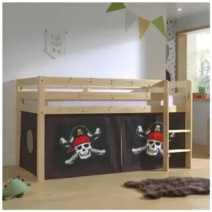 Lit Mi-Hauteur 90x200 Vipack - Pirate Pino - Bois pas cher