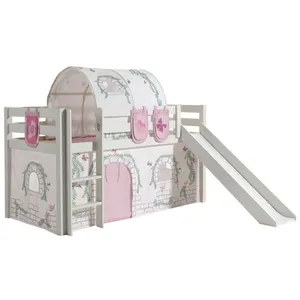 vipack Pack - Lit Enfant Toboggan Tente Tunnel & 3 Pochettes Pino Birdy Blanc pas cher