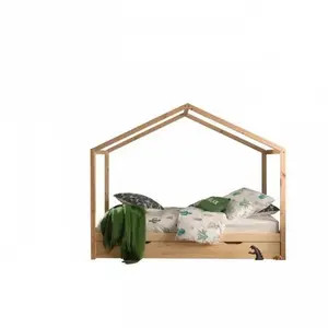 Vipack Vipack Dallas Lit Zh 90x200cm Naturel + Lit Gigogne pas cher