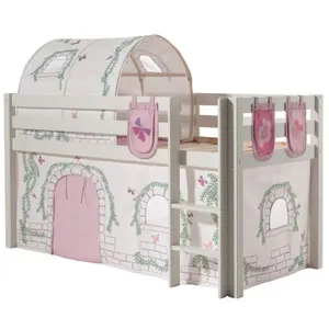 Lit Mi-Hauteur 90x200 Sommier Inclus et Housse Birdy Pino - Vipack - B... pas cher
