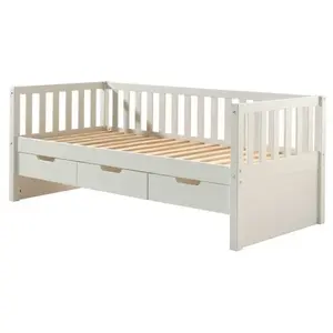 Vipack Fritz Lit Capitain Avec Tiroirs White pas cher