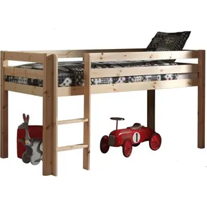 Lit enfant mezzanine Pirates bois - PINO - 140x200 cm - VIPACK pas cher