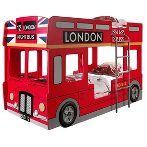 Comparateur de prix : Vipack Vipack Funbeds Lit Superpos Bus Londonien + 2 Matelas