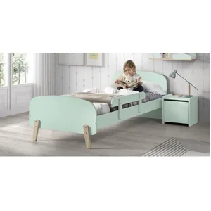 Vipack Kiddy Lit Simple En Bois Et Sommier + Barrire De Scurit + Cheve... pas cher