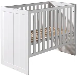 Vipack Vipack Lit Barreaux Pin Massif Laqu Blanc Erik 60 pas cher