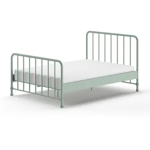 Vipack Bed, Metal, Olive, 208 x 110 cm pas cher