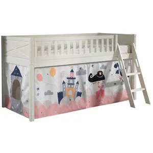 Vipack Scott Lit Mezzanine et Rideau Princess Sophie pas cher
