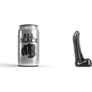 All Black Realistische Dildo zwart pas cher