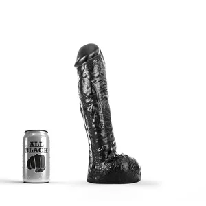 All Black Realistische Dildo 29 cm - Zwart pas cher