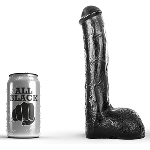 All Black Anaal Dildo 23 cm - zwart