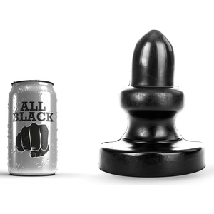All Black Buttplug 17 cm - zwart