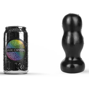 Dark Crystal Bollen Buttplug 14,5 x 6 cm - zwart
