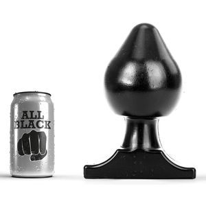 All Black Buttplug 19 x 11 cm - zwart
