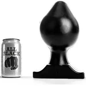 All Black Butt Plug 22,5 x 12cm pas cher