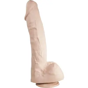 515 line Dildo 34.3 cm met zuignap beige pas cher