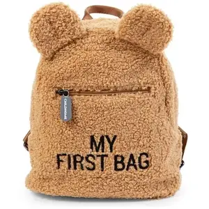 CHILDHOME Sac à dos pour enfants My First Bag Teddy Beige
