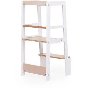 Comparateur de prix : Childhome Montessori Tour d''apprentissage/Élévateur - Blanc Naturel