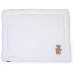 Childhome Teddy Collection - Parklegger - Boxkleed - 75x95 Cm - Wit/BeigeVendu parbol