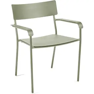 Serax Vincent Van Duysen August stoel met armleuning 59x60x79 eucalyptus groen pas cher