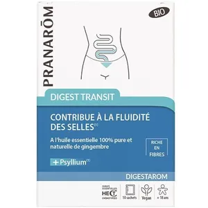 Pranarom Digestarom Digest Transit Riche en Fibres 10 sachets pas cher