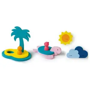 Quut Puzzle De Bain - L'?Le Aux Tr?Sors pas cher