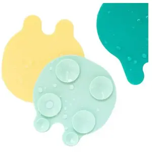 Quut - Antidérapants pour bain Grippi - Méduses 8pcs vert/jaune - QuutVendu parbol